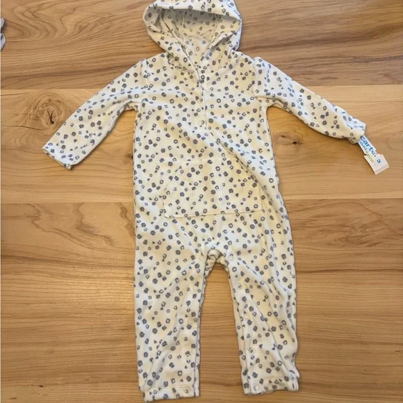 Cheetah pattern sleeper with hood - Picture 2 of 8